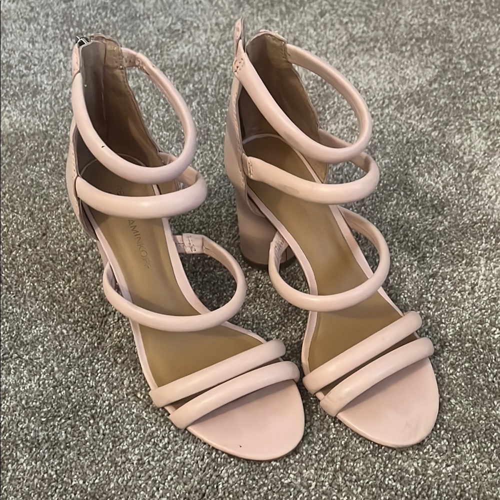 Rebecca Minkoff Pink Strappy Heels
